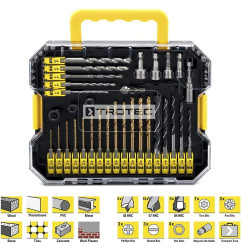 Urbju un uzgaļu komplekts ar 1/4" stiprinājumu 49gab. Trotec